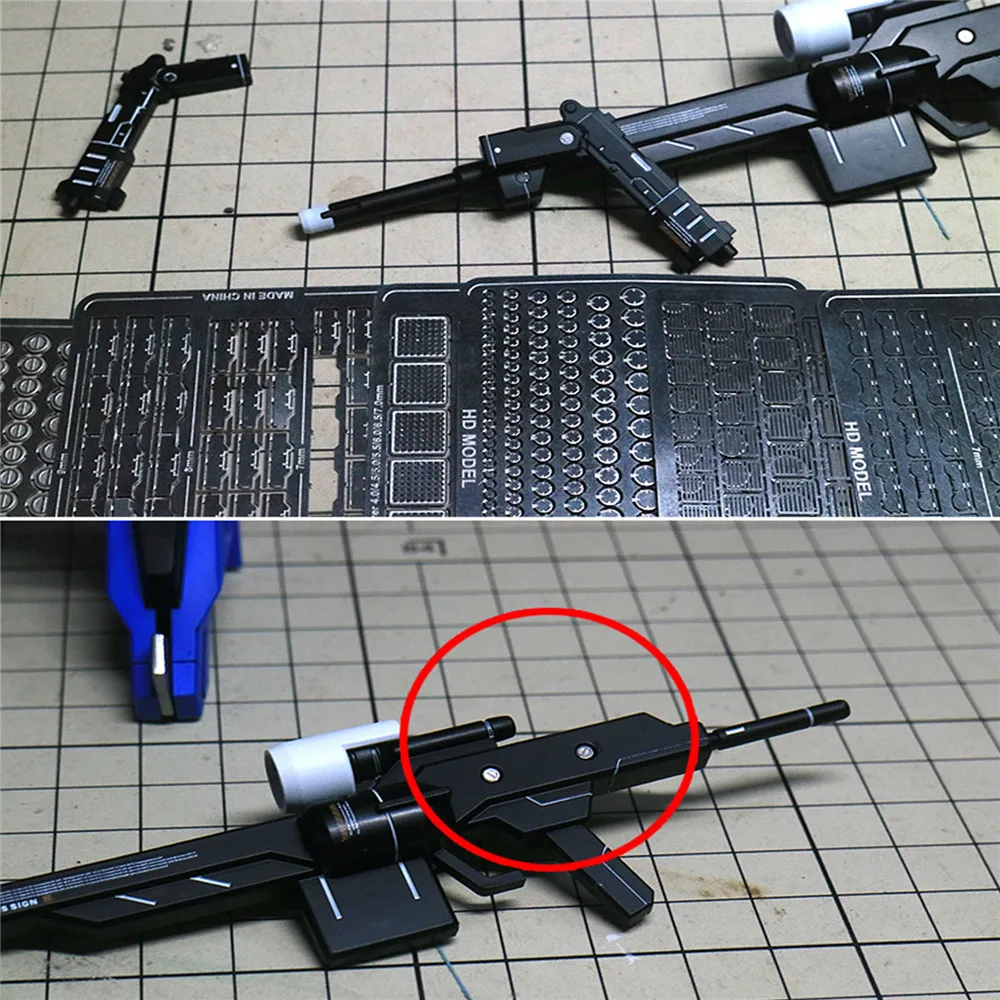 For Gundam Model HD 6P Metal Etching Sheet 07-12 Detail Modification Upgrade Kit 