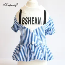 Summer Dog Tshirt Stripe Cat T-shirt Soft Puppy Dog Clothes Cute Pet Clothing Casual Dog Shirt For Small Pets 10E