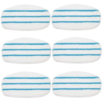 

6 Pack Replacement Microfibre Steam Mop Pads for PurSteam ThermaPro 10-In-1.