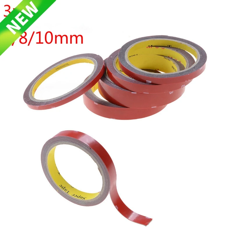 6/8/10mm 3M Strong Permanent Acrylic Foam Double Sided Adhesive Glue