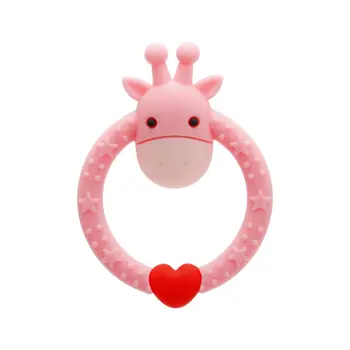 

Baby Teether Food Grade Silicone Cartoon Fawn Teething Oral Care Newborn Pacifier Soother Chew Toys colorful
