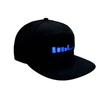 

Hat LED Cool Hat with Screen Light waterproof Smartphone Controlled Baseball Cap For Men Women Mobile app control hat