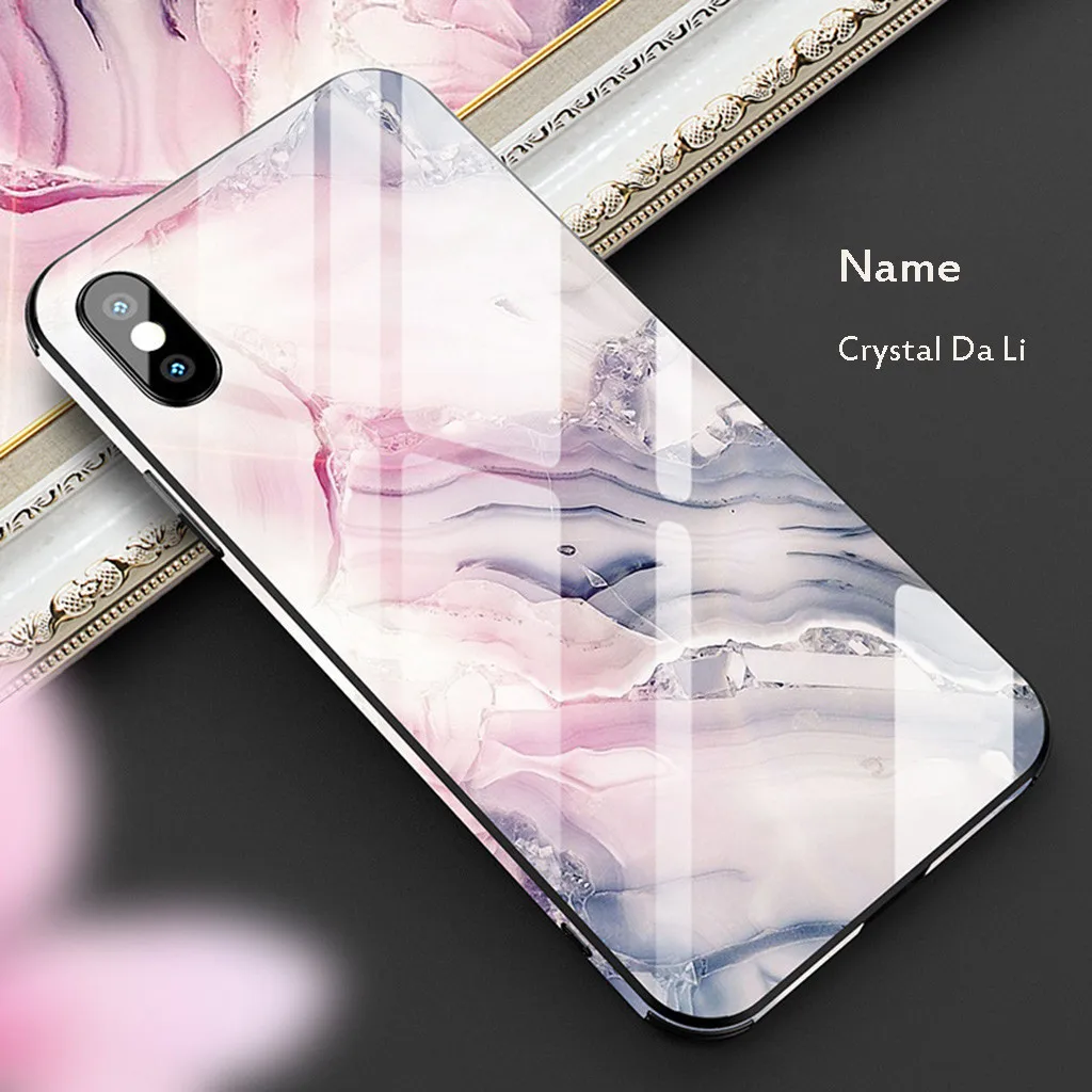 Mosunx чехол из закаленного стекла для телефона для iPhone X 5,8 дюймов чехол Роскошный ТПУ жесткие чехлы новые защищают ваш телефон от грязи, царапин
