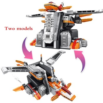 

2020 NEW SEMBO block Creator Ultramanly Fenghuang Nest Base Two model deformation Building blocks sets Bricks kids toys boy gift