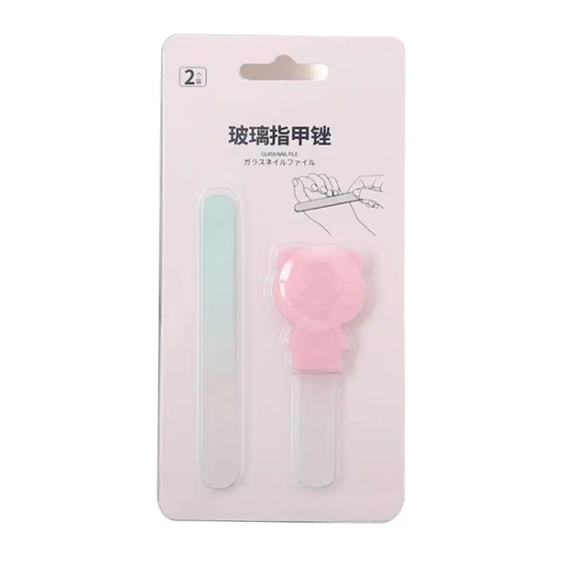 

2 Pcs/set Cartoon Baby Kids Nail Beauty Repair Tool Supplies Adults Nails File Polishing Block Bar