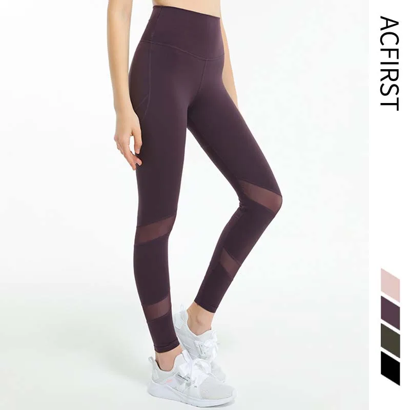 

AcFirst Purple Pink Women Yoga Pants High Waist Seamless Leggings Push Up Leggins Sport Fitness Running Seamless Bodycon Gym