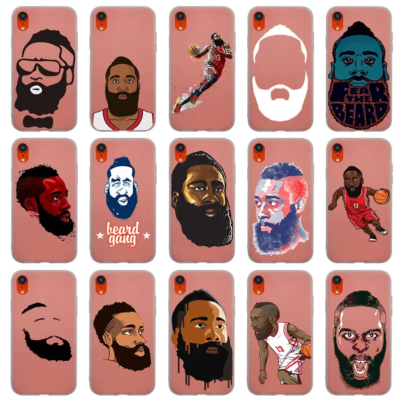 beard harden Matte Silicon Transparent TPU Case For iPhone 11 Pro Xs Max X Xr 8 7 6S Plus 5S SE Silicone Cover |