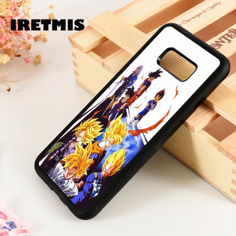 Iretmis S3 S4 S5 силиконовый чехол для телефона Samsung Galaxy S6 S7 S8 S9 edge plus Note 3 4 5 8 9 Dragon Ball Anime Son