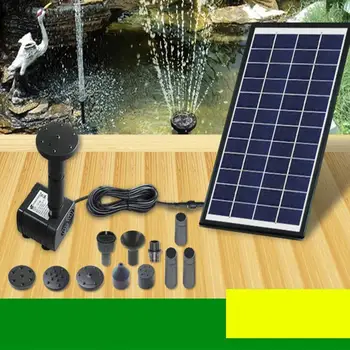 

2020 New 500L / h Floating Solar Fountain Pump Solar Powered Fountain for Garden Pond Decoration