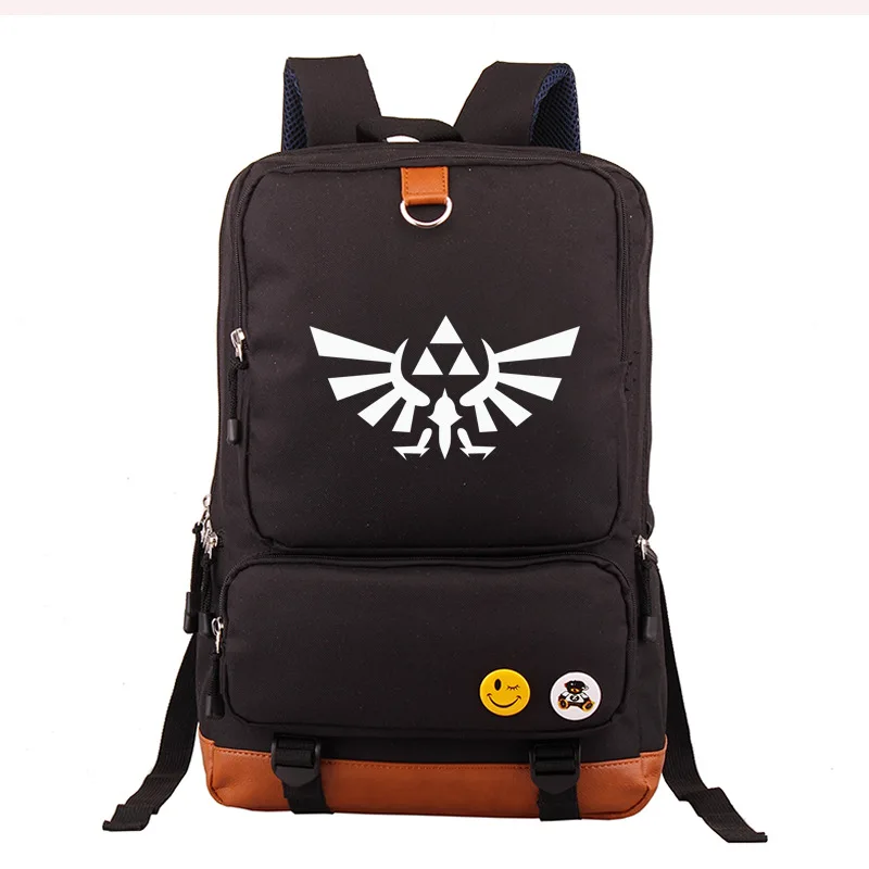 

Zelda Legend Cat's Eye Link Canvas Bag Backpack Computer Bag Men And Women School Bag