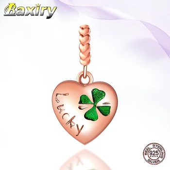 

925 sterling silver Heart beads Pendant Fit Charms Silver 925 Original 2020 Charms Bracelets Beads Necklace For Jewelry Making