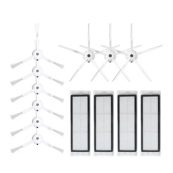 

9 Side Brush + 4 Filter Net for Xiaomi S6 S5 E35 E2 Robot Vacuum Cleaner Replacement Parts Accessories
