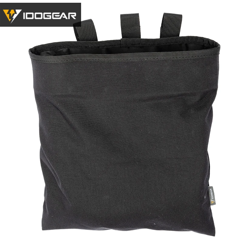 IDOGEAR MOLLE Magazine Dump Pouch Тактический Магнитный Drop Pouch Recycling Bag сумка для хранения 3550 - Цвет: Black