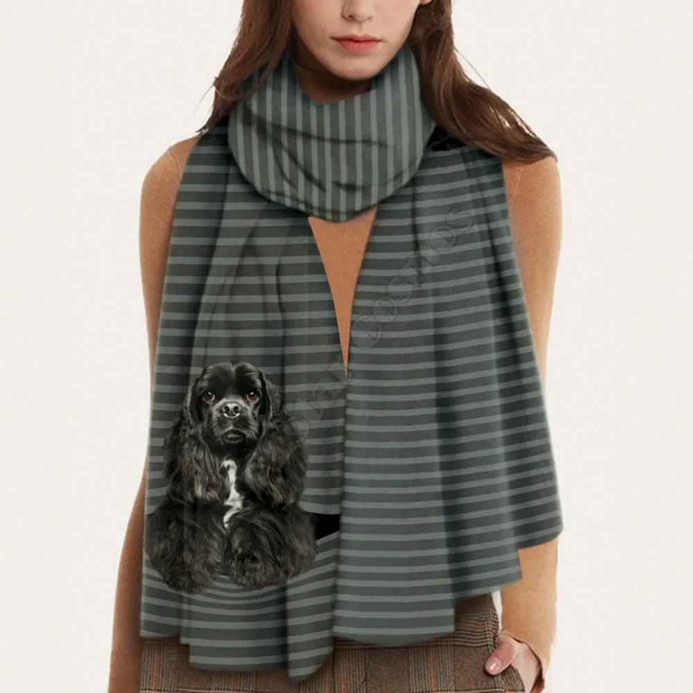 Рисунок 5 - Теплый шарф в виде американского бульдога с 3D принтом