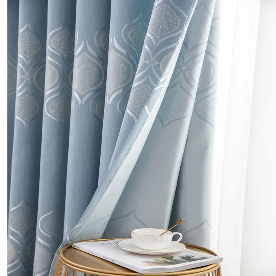 

Modern Simple European Style Shade Curtains for Living Room Curtains for Bedroom Kitchen Curtains Glitter Room Decor