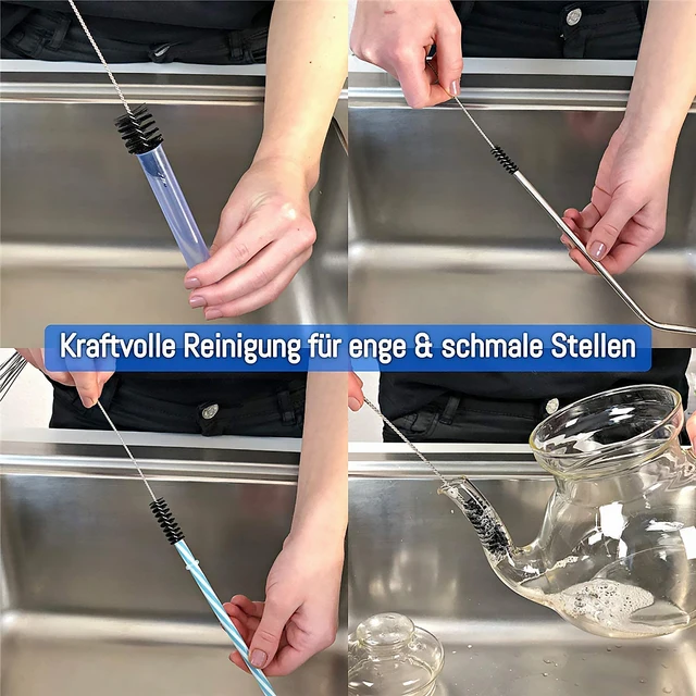 Kávéfőző Cső Kefe Tisztító Nylon Iváshoz Szalma Háztartási Csésze Palack Súroló - Image 2