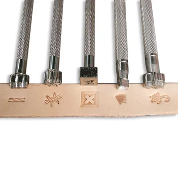 

High Quality DIY Hand Tool Exquisite Steel Leather Carving Tools for Leather Printing Pattern Carved Hardness Leather Craft Tool