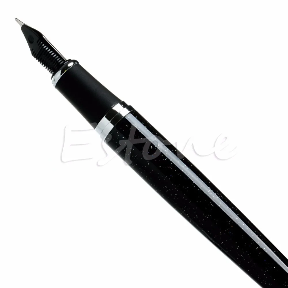 Лучше JINHAO X750 авторучка черный Мерцающий пески средний New