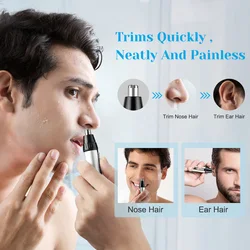 YBLNTEK Electric Nose Hair Trimmers For Men Portable Ear Nose Hair Shaver Clipper Waterproof Safe Hair Removal Painless Trimmer