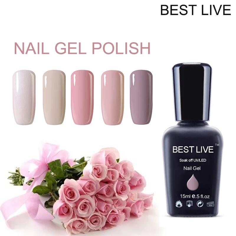 Лучший Лайв УФ Гель лак набор Гибридный Маникюр полуперманентный верхний слой