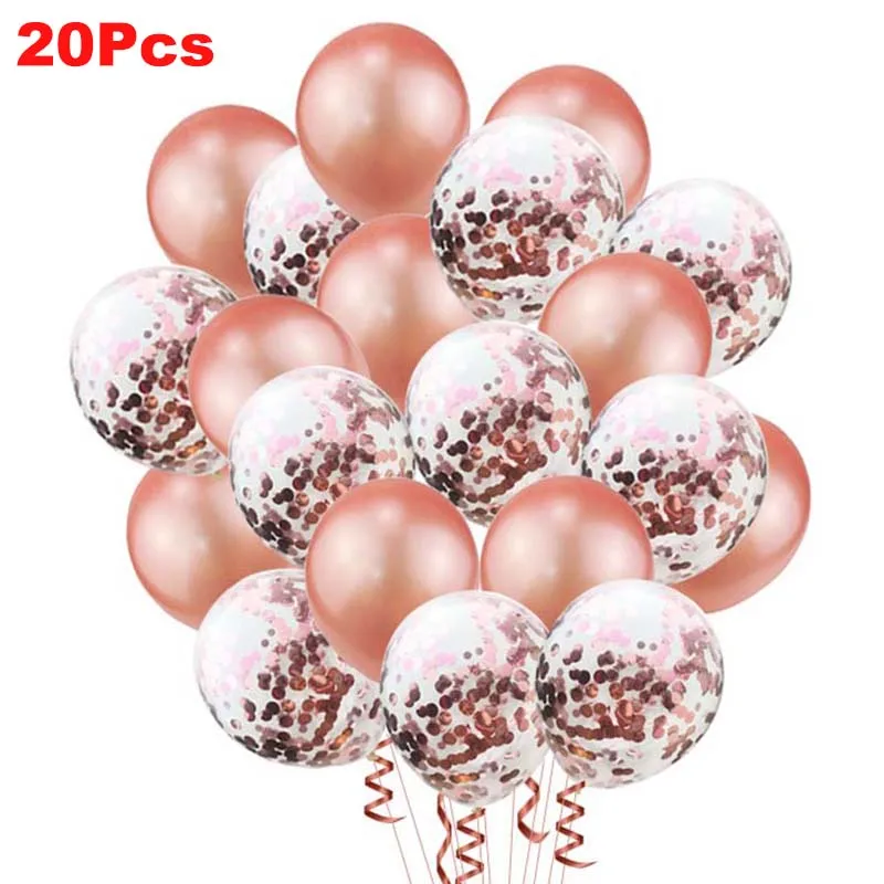 20 шт./компл. Серебряный балон юбилей день рождения воздушные шары газовый набор баллон серый латекс конфетти шарики на день рождения деко дети взрослые