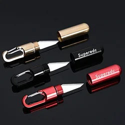 Cutting Tool Brass Multi-function EDC Portable Mini Key Ring Pendant Capsule Knife Tiny Cutting Tool Letter Package Opener