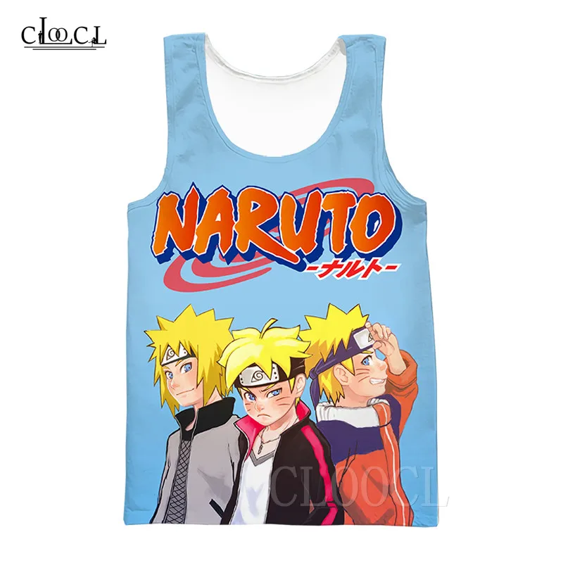 Бодибилдинг Классический Аниме Boruto Naruto безрукавки для мужчин и женщин Летняя мода без рукавов футболки Uzumaki Наруто 3D печатных жилет