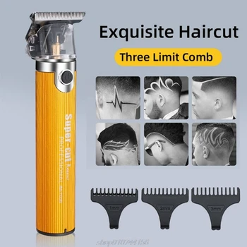 

Professional Hair Clippers Men T-Blade Beard Trimmer Barber Grooming Kit Cordless Machine Haircut N11 20 Dropshipping