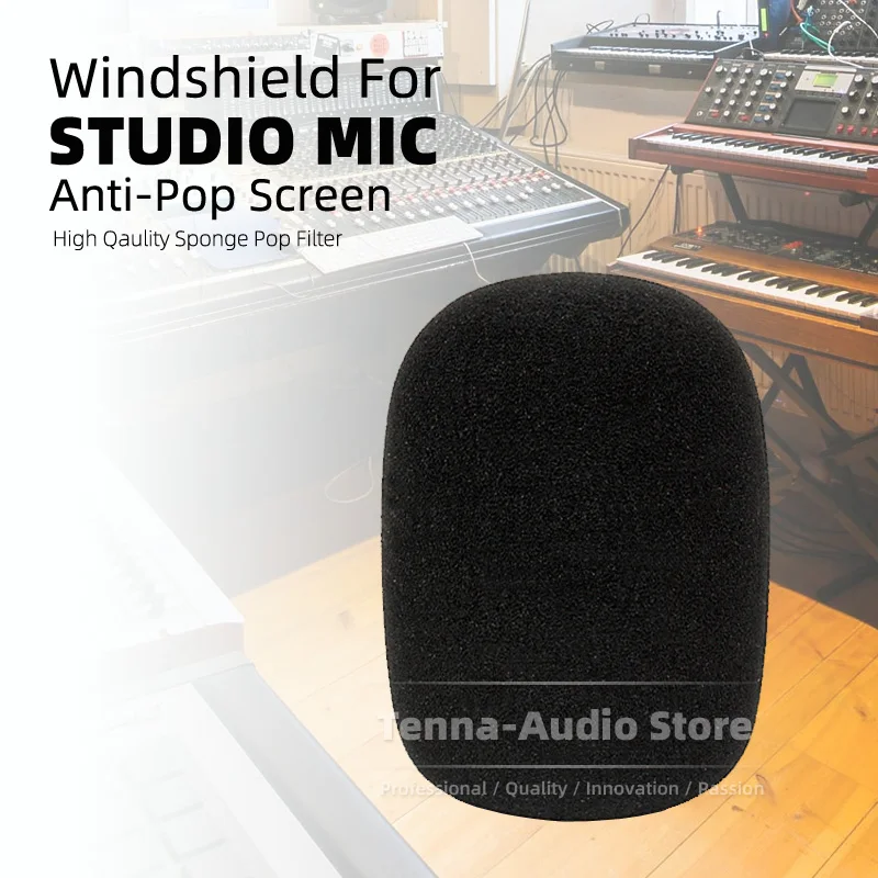 Brisa Microfone Esponja Mic Capa Espuma à Prova de Vento para Electro Voz ev Re20 Re27n d Re320 Pára-brisas à Prova de Poeira Pop Filtro - Image 2