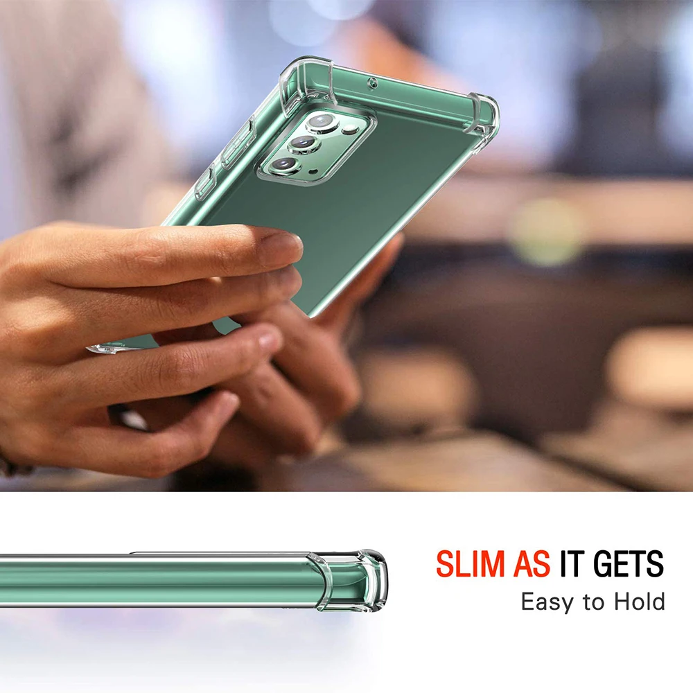 Shockproof Clear Phone Case For Samsung Galaxy Note 20 5G Soft TPU Phone Back Cover for Samsung Galaxy Note 20 Ultra 5G