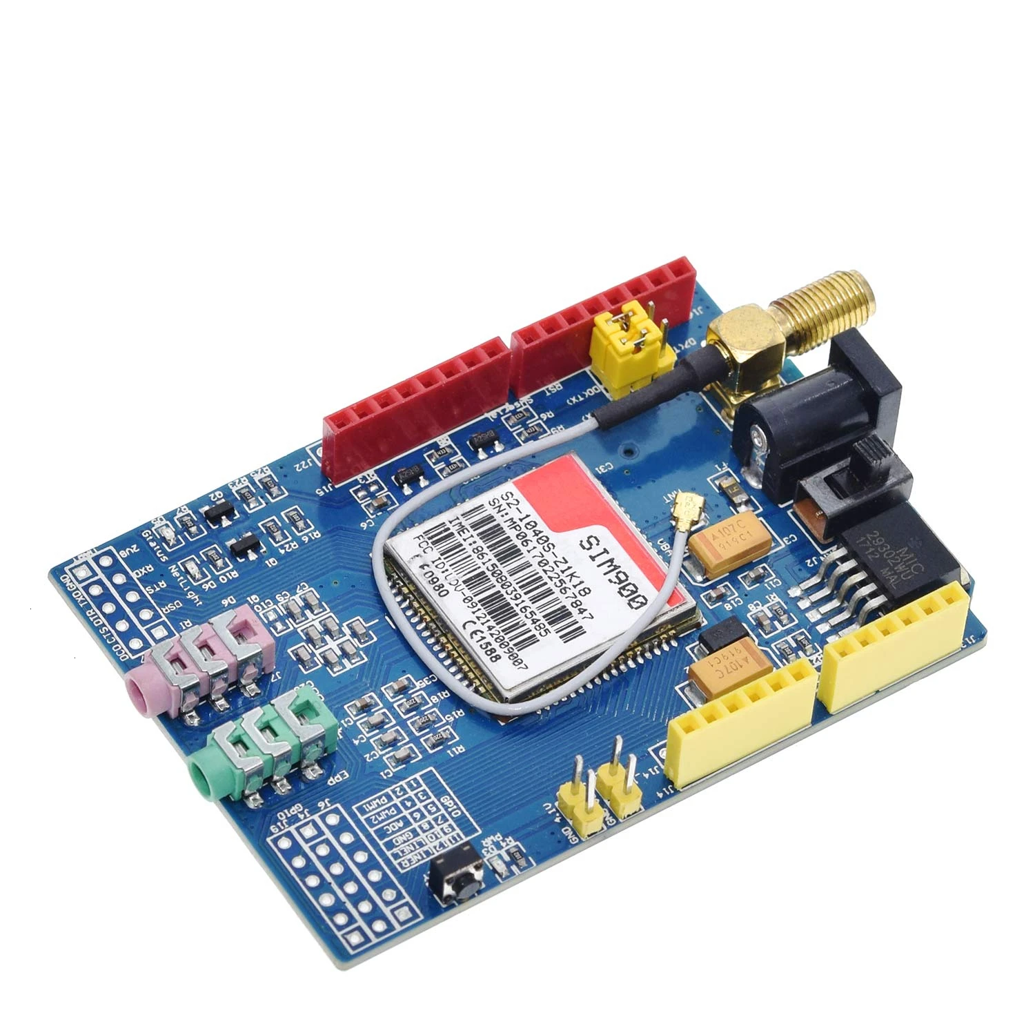 SIM900 850/900/1800/1900 МГц GPRS/GSM модуль макетной платы комплект для Arduino