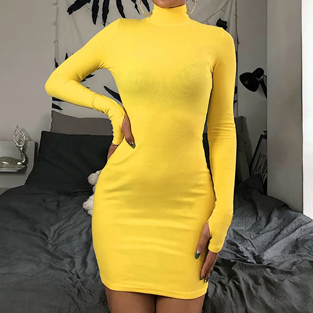 tight yellow dresses