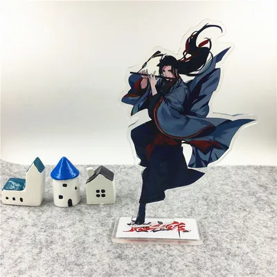 Grandmaster of Demonic Cultivation мультфильм акриловый брелок Lan Wangji Wu Wuxian модные цепочки для ключей, аксессуары в подарок
