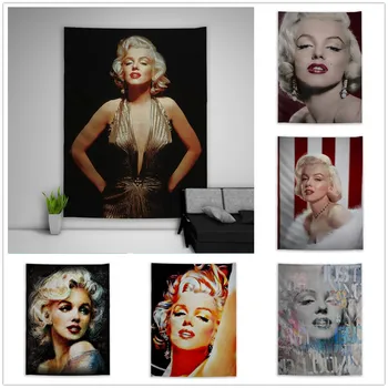 

Marilyn Monroe Sexy Goddess Tapestry Art Wall Hanging Sofa Table Bed Cover Home Decor Poster