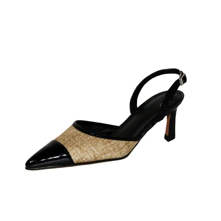 

2020 New Style Pointed High Heels Pure Leather