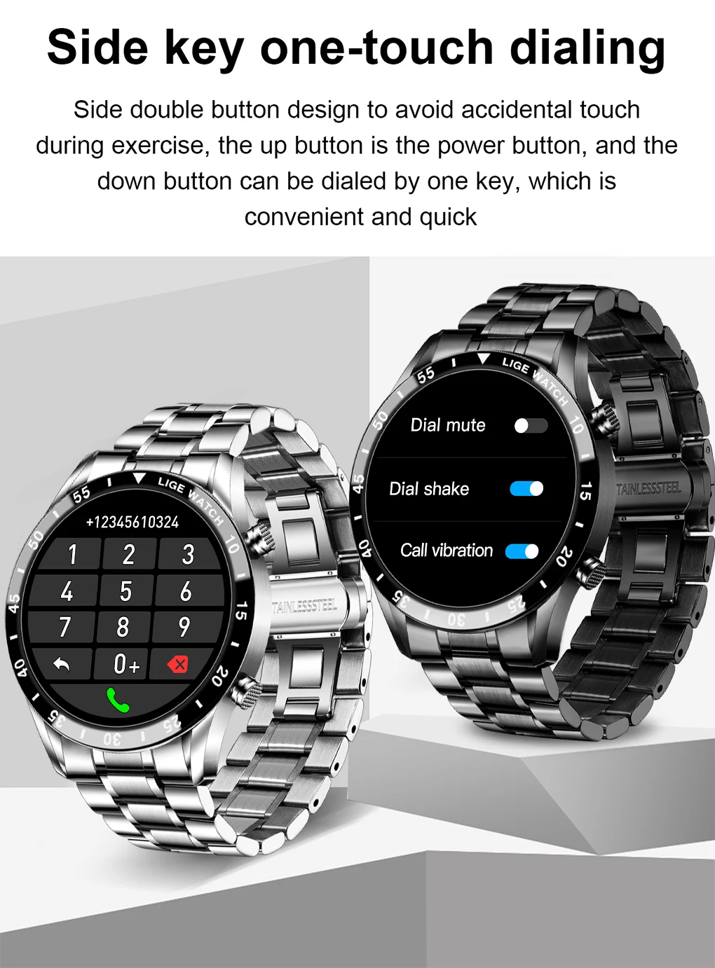 Tela de Toque Bluetooth para Android Smartver dos Homens Ip68 à Prova Lige Novo Relógio Inteligente Masculino Completa Esportes Fitness Dip68 Água Ios 2021 5 à prova dip68 água bluetooth para android ios smartwatch dos homens
