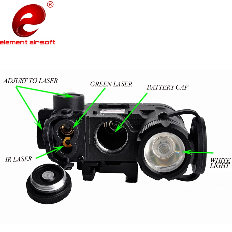 Element Airsoft DBAL-D2 Тактический светильник-вспышка зеленый ИК-лазерный светильник фонарь DBAL охотничий светильник оружейный светильник DBAL EX454