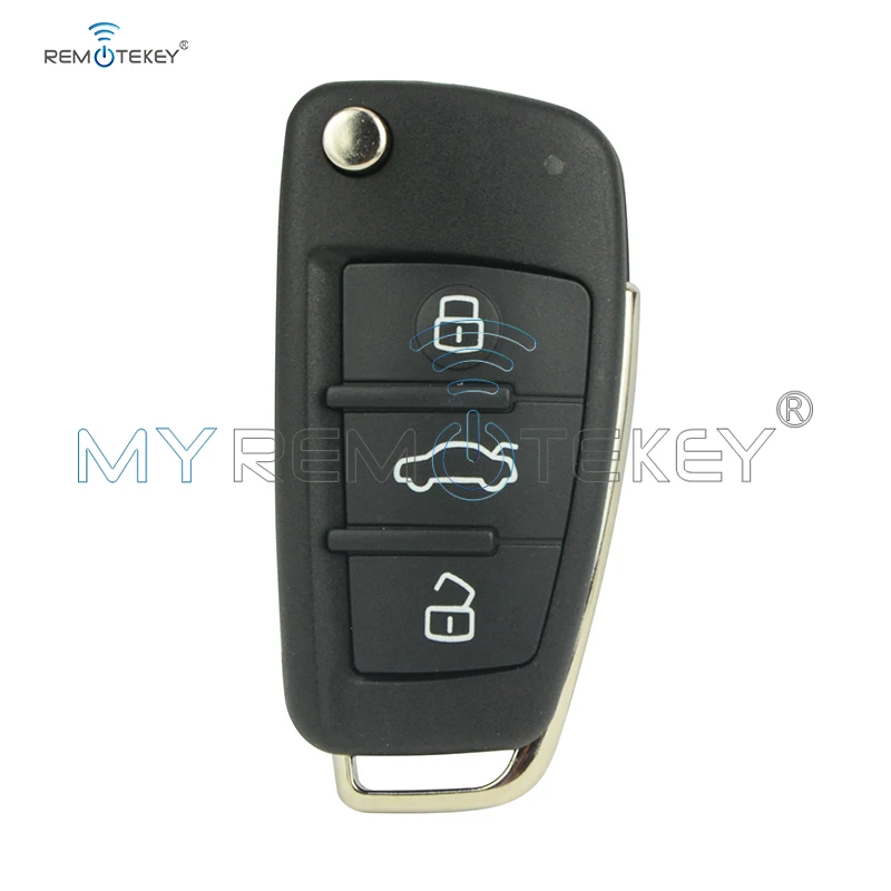 Пульт дистанционного управления Remtekey для автомобильного ключа Audi A4 3 button 2004 2005 2006