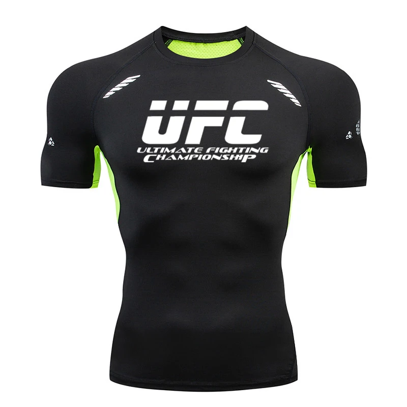 Мужские спортивные футболки для бега Rashguard мужские брендовые тренировочные