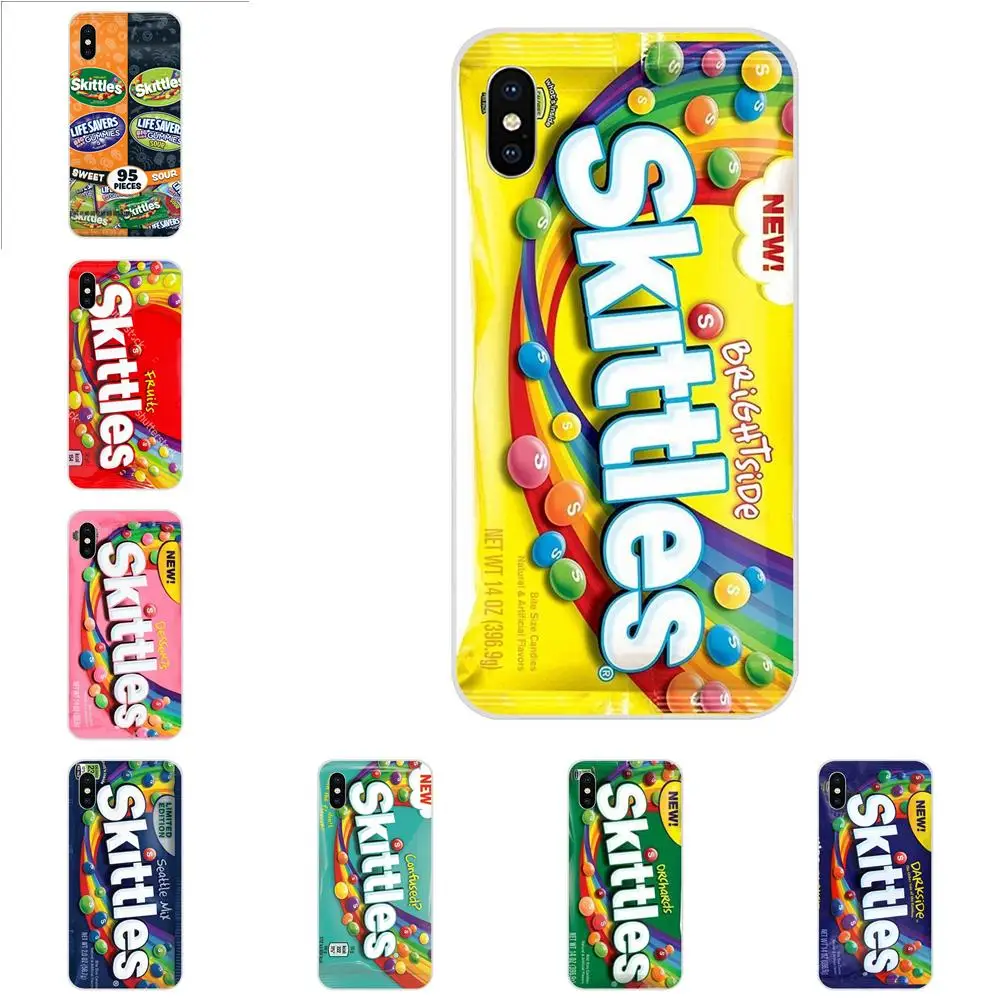 

Pattern Phone Case For Xiaomi Redmi Mi 4 7A 9T K20 CC9 CC9e Note 7 9 Y3 SE Pro Prime Go Play Skittles Sweet Sour Fruit Candies