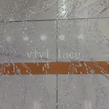 Hh028#10 ярдов/партия Серебряная блестящая белая сетка Роскошная клееная сетка, фатин, кружева для распиловки свадебное платье/вечерние