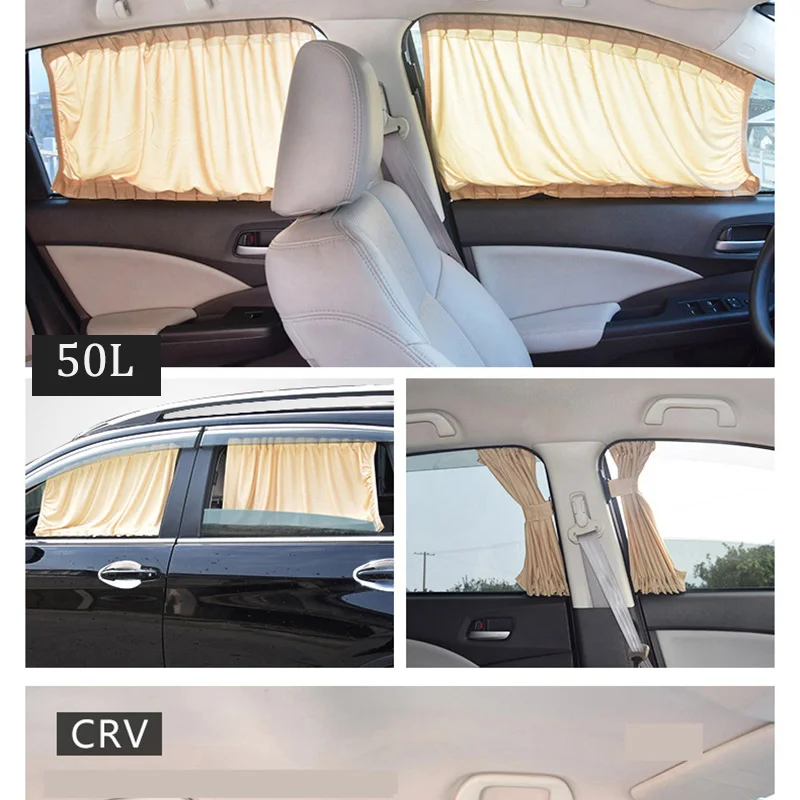 bloquea el calor zunbo Juego de 2 parasoles universales para ventanas laterales de coche para protecci/ón UV color negro