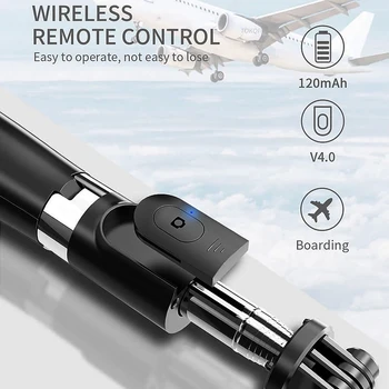 

L02 Selfie Stick Wireless Bluetooth 4.0 Selfie Stick Foldable Tripod Monopods for Gopro SmartPhones Camera