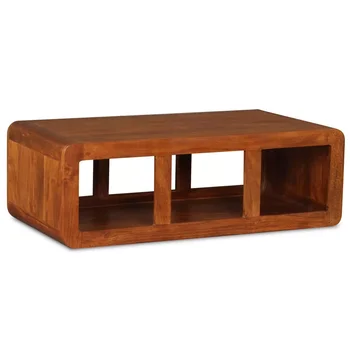

Coffee Table Solid Wood with Sheesham Finish 90x50x30cm Simple Design Side Tables Retro-style Nesting Coffee Table Desk
