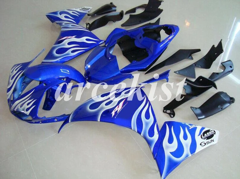 

Injection New ABS Fairings kit fit for YAMAHA YZF-R1 R1 2009 2010 2011 2012 2013 2014 YZF1000 09 10 11 12 13 14 flame blue