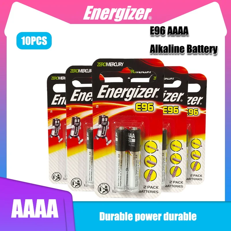 10PCS 1.5V Energizer Battery AAAA LR61 Ultra Digital Alkaline Battery
