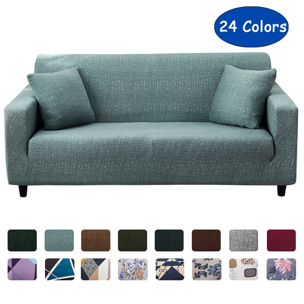 elastic sofa covers red green purple back stretch couch covers for sofas slipcovers 1 2 3 4 seater furniture protector cover