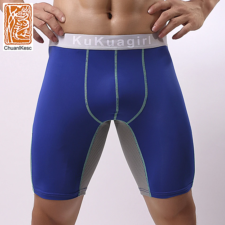 4 Pcs/Lot Boxer Sports Underwear Plus Long-wearing Leg Pants Fitness Underwear Run Underwear Comfortable and Breathable