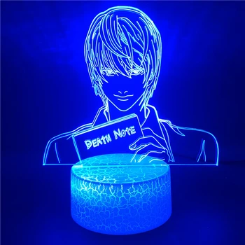 

APP Control Death Note Yagami Light 3D LED Night Light 7 Color Table Desk Lamp Home Bedroom Decor Christmas Movie Fans Gift