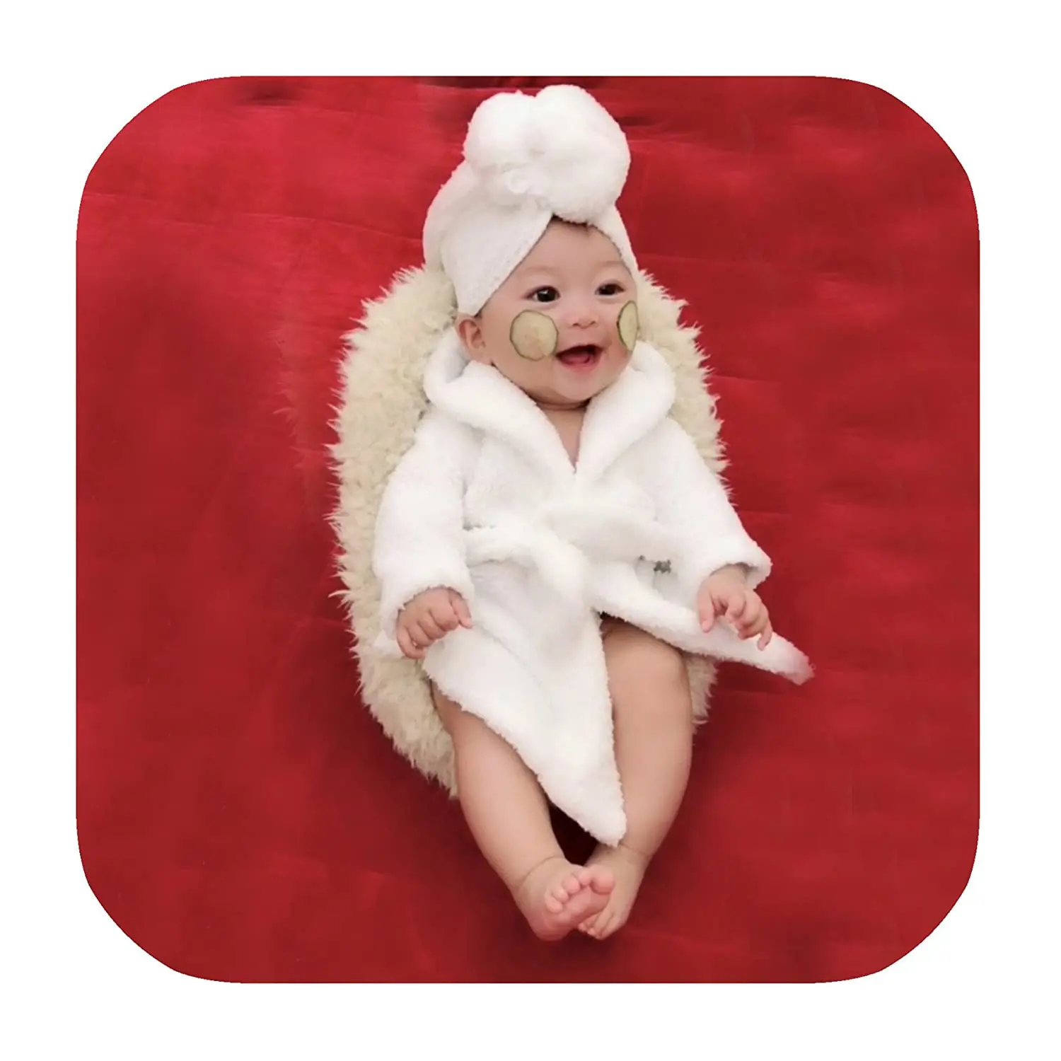Newborn Baby Photography Photo Props Costume Bathrobes Bath Towel Blanket Baby Wrap Photo Shoot Studio Accessories for Boy Girl